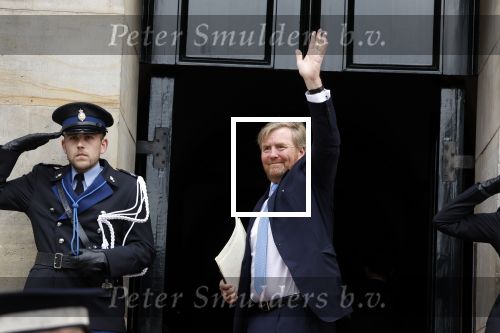 Amsterdam 14 juni 2022
Koning Willem Alexander en prinses Beatrix arriveren beide in hun audi A8 bij het paleis op de dam.