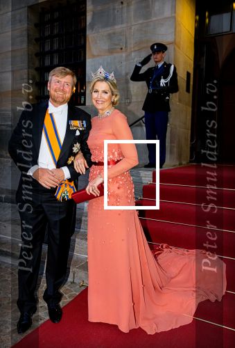 Amsterdam 22 juni 2022
Koning Willem Alexander , Koningin Maxima en prinses Beatrix bij paleis op de dam waar een diner was georganiseerd voor de ambassadeurs.