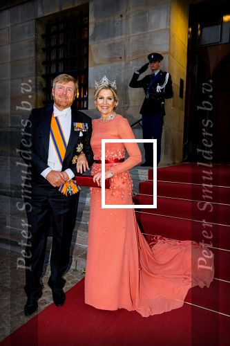 Amsterdam 22 juni 2022
Koning Willem Alexander , Koningin Maxima en prinses Beatrix bij paleis op de dam waar een diner was georganiseerd voor de ambassadeurs.