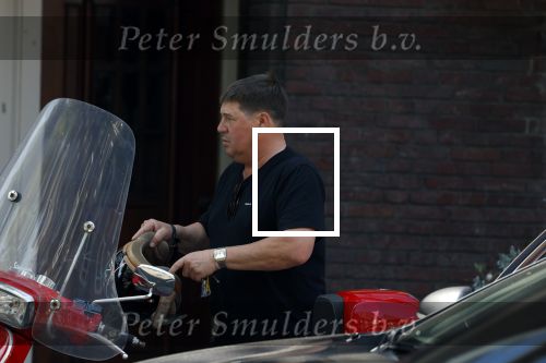 Amsterdam 18 juli 2022
Martijn Krabbe doet boodschappen op zijn vespa scooter
