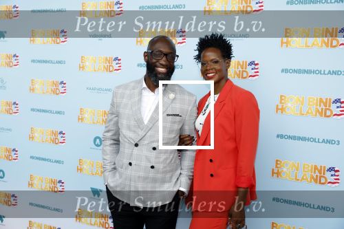 Rotterdam 26 juni 2022
Premiere Bon Bini 3 in Pathe Rotterdam.
Murth Mossel met partner