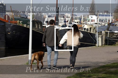 Amsterdam 22 maart 2022
Paul de Munnik met zijn nieuwe vriendin en en hun hond.