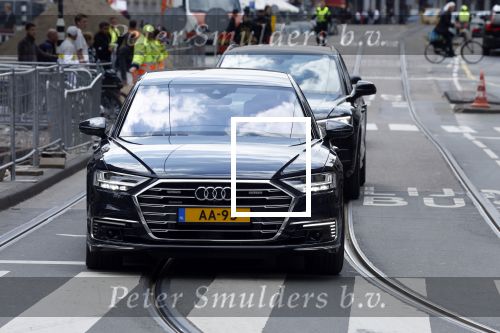 Amsterdam 14 juni 2022
Koning Willem Alexander en prinses Beatrix arriveren beide in hun audi A8 bij het paleis op de dam.