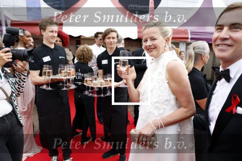 Amsterdam 25 juni 2022
Het damdiner tbv het aidsfonds wordt voor de 30e keer georganiseerd . Het vind dit jaar plaats in AFAS Live. Prinses Mabel kwam met haar zussen
