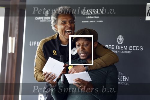 Rotterdam 30 maart 2022
Voetgolf tournooi van Life after Footbaal LAF op golfbaan SEVE in Rotterdam. Regi Blinker en Pierre v Hooijdonk