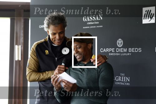 Rotterdam 30 maart 2022
Voetgolf tournooi van Life after Footbaal LAF op golfbaan SEVE in Rotterdam. Regi Blinker en Pierre v Hooijdonk