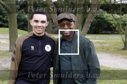 Rotterdam 30 maart 2022
Voetgolf tournooi van Life after Footbaal LAF op golfbaan SEVE in Rotterdam. Regi Blinker en zijn zoon