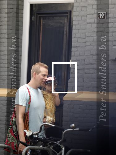 Amsterdam 13 juli 2022
Rick paul Mulligen met zijn dochter op de fiets in Amsterdam zuid