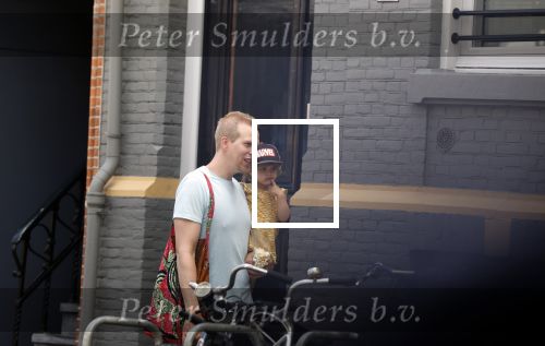 Amsterdam 13 juli 2022
Rick paul Mulligen met zijn dochter op de fiets in Amsterdam zuid