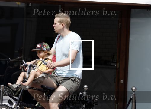 Amsterdam 13 juli 2022
Rick paul Mulligen met zijn dochter op de fiets in Amsterdam zuid