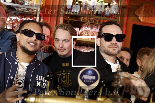 Amsterdam 21 maart 2022
Presentatie heren van Amstel live in Amsterdam.
Ronnie Flex Mc Snelle en Kraantje Pappie