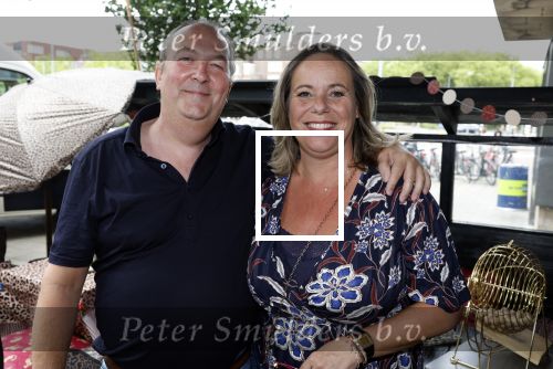 Amsterdam 26 juni 2022
Presentatie nieuwe lijn van Patty Brard en het kruitvat bij de borrelbar. Selma v Dijk met haar man