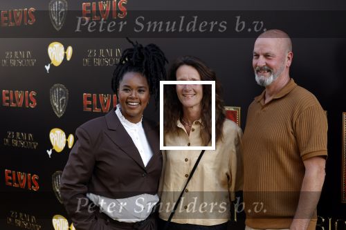 Amsterdam 13 juni 2022
Premiere Elvis in Tuschinski.
Shary-An Nivillac (zwanger)  met haar schoonouders