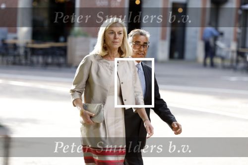 Den Haag 20 juni 2022
Diner met Prins Hendrik en Prinses Mary van Denemarken en Koning Willem Alexander en Koningin Maxima in de grote kerk . Sigrid Kaag met haar man Anis al Qaq