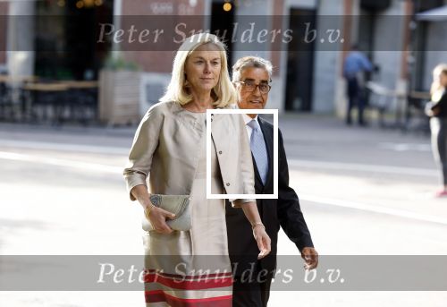 Den Haag 20 juni 2022
Diner met Prins Hendrik en Prinses Mary van Denemarken en Koning Willem Alexander en Koningin Maxima in de grote kerk . Sigrid Kaag met haar man Anis al Qaq