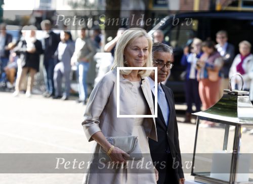 Den Haag 20 juni 2022
Diner met Prins Hendrik en Prinses Mary van Denemarken en Koning Willem Alexander en Koningin Maxima in de grote kerk . Sigrid Kaag met haar man Anis al Qaq