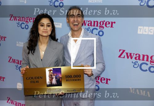 Amsterdam 25 juni 2022
Premiere zwanger en Co in Tuschinski . Soumaya Ahouaoui en Johan Nijenhuis