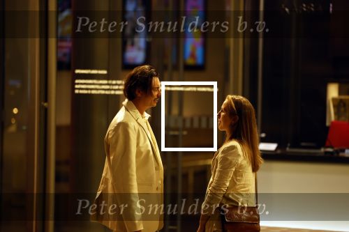 Amsterdam 12 juli 2022
Stefano Keizers met (een) vriendin voor de deur van Het nieuwe deLamar theater.