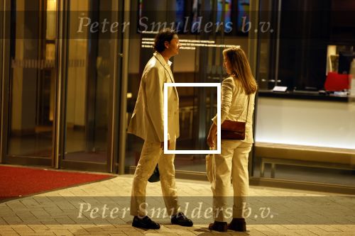 Amsterdam 12 juli 2022
Stefano Keizers met (een) vriendin voor de deur van Het nieuwe deLamar theater.