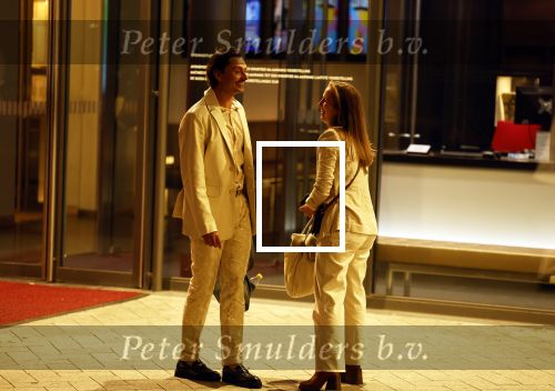 Amsterdam 12 juli 2022
Stefano Keizers met (een) vriendin voor de deur van Het nieuwe deLamar theater.