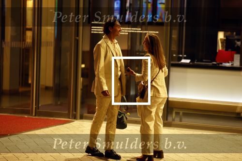 Amsterdam 12 juli 2022
Stefano Keizers met (een) vriendin voor de deur van Het nieuwe deLamar theater.