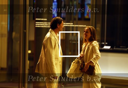 Amsterdam 12 juli 2022
Stefano Keizers met (een) vriendin voor de deur van Het nieuwe deLamar theater.