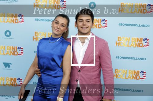 Rotterdam 26 juni 2022
Premiere Bon Bini 3 in Pathe Rotterdam.
Vincent Visser met vriendin