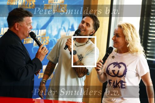 Amsterdam 21 juni 2023
Presentatie Holland zingt Hazes bij Strand Zuid.
De artiesten die volgend jaar mee gaaan doen zijn : Andre Hazes Jeroen v d Boom Douwe Bob Samantha Steenwijk Wolter Kroes en Jamai Looman .
