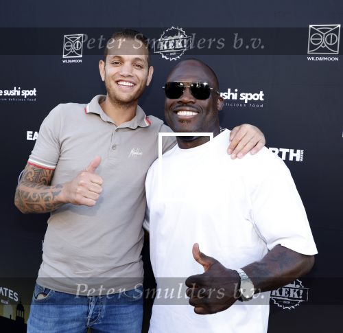 Amsterdam 15 juni 2023
Opening tatooshop Melvin Manhoef op de v Baerlestraat in Amsterdam.
Chahid Charrak ( Dutch Performante) en Melvin Manhoef