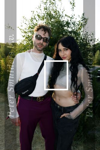 Amsterdam 8 juni 2023
Feestje van Magnum ijsjes . Christina Curry met partner