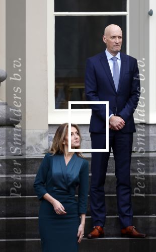 Den haag 10 januari 2022
Balkonscene nieuwe kabinet op paleis Noordeinde.
Dilan Yesilgoz en Ernst Kuipers