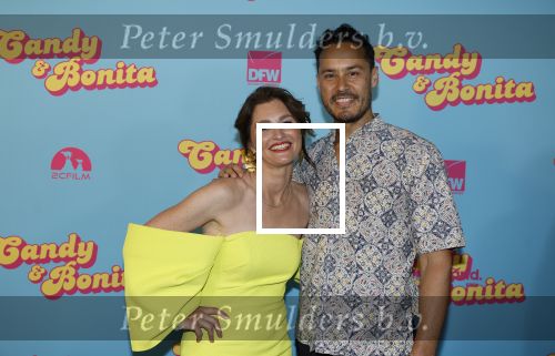 Amsterdam 276 juni 2023
Premiere Candy en Bonita in Pathe de Munt . Nienke Romer is de regisseur.
Fockeline Ouwerkerk met partner