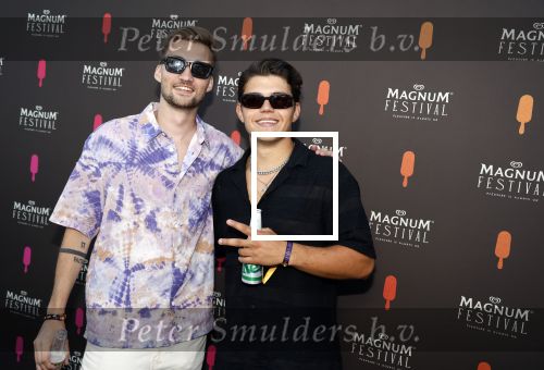Amsterdam 8 juni 2023
Feestje van Magnum ijsjes . Gio Latooy en Vincent Visser