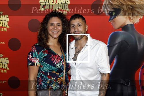 Amsterdam 25 juni 2023
Premiere Ladybug Catnoir in Pathe Arena.
Jody Bernal kwam met zijn vrouw en dochter