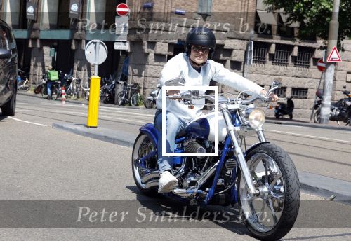 Amsterdam 5 juni 2023
Koen Verweij op een hele dikke Harley Davidson.