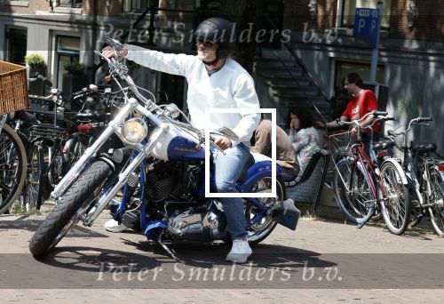 Amsterdam 5 juni 2023
Koen Verweij op een hele dikke Harley Davidson.