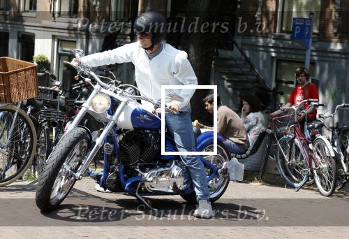 Amsterdam 5 juni 2023
Koen Verweij op een hele dikke Harley Davidson.
