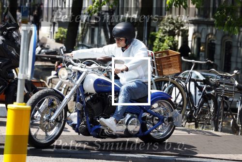 Amsterdam 5 juni 2023
Koen Verweij op een hele dikke Harley Davidson.