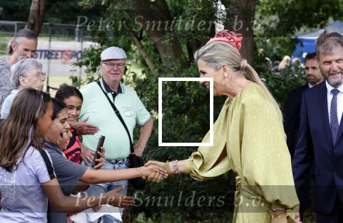 Schevenigen 23 juni 2023
Hare Majesteit Koningin Maxima bezocht het erfgoedpark Loosduinen in Den Haag.
Oa burgemeetser jan v Zanen was daarbij aanwezig.