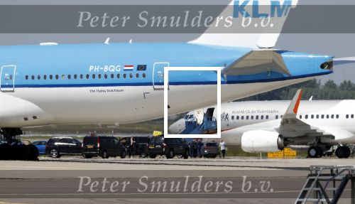 Schiphol 31 mei 2023
Koning Willem Alexander Koningin Mxima en Prinses Amalia vliegen met het regeringsvliegtuig naar Jordanie waar trouwerij van Prins van Jordanie is.