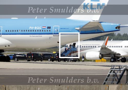 Schiphol 31 mei 2023
Koning Willem Alexander Koningin Mxima en Prinses Amalia vliegen met het regeringsvliegtuig naar Jordanie waar trouwerij van Prins van Jordanie is.