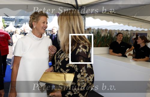 Amsterdam 10 juni 2023
Het 31e Amsterdam diner in AFAS Live tbv het Aidsfonds.
Linda de Mol kwam met Iebele v d Meulen  en werd opgevangen door prinses Mabel .
