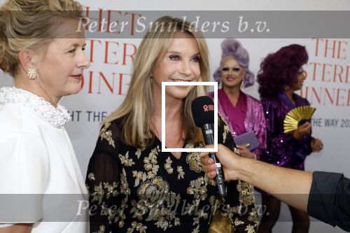 Amsterdam 10 juni 2023
Het 31e Amsterdam diner in AFAS Live tbv het Aidsfonds.
Linda de Mol kwam met Iebele v d Meulen  en werd opgevangen door prinses Mabel .