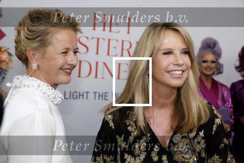 Amsterdam 10 juni 2023
Het 31e Amsterdam diner in AFAS Live tbv het Aidsfonds.
Linda de Mol kwam met Iebele v d Meulen  en werd opgevangen door prinses Mabel .