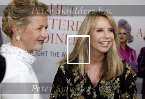 Amsterdam 10 juni 2023
Het 31e Amsterdam diner in AFAS Live tbv het Aidsfonds.
Linda de Mol kwam met Iebele v d Meulen  en werd opgevangen door prinses Mabel .