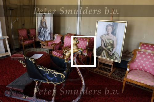Soestdijk 15 juni 2023
Opnames van de grote sinterklaasfilm op paleis Soestdijk . Op kantoor staan nog foto\'s van oa Prins Berenhard en Prinses Juliana  ,de kluis en div Boeken
