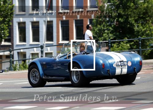 Amsterdam 8 juni 2023
Prins Bernhard in Shelby Cobra cabrio in het centrum van Amsterdam.