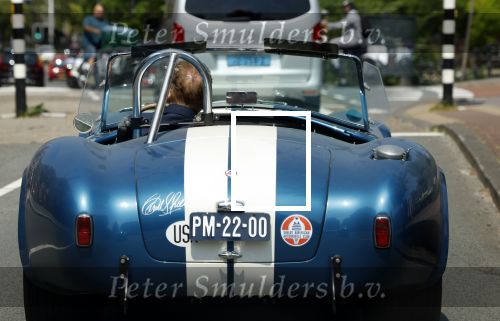 Amsterdam 8 juni 2023
Prins Bernhard in Shelby Cobra cabrio in het centrum van Amsterdam.