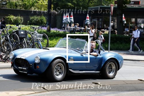 Amsterdam 8 juni 2023
Prins Bernhard in Shelby Cobra cabrio in het centrum van Amsterdam.