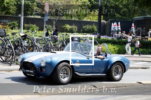 Amsterdam 8 juni 2023
Prins Bernhard in Shelby Cobra cabrio in het centrum van Amsterdam.